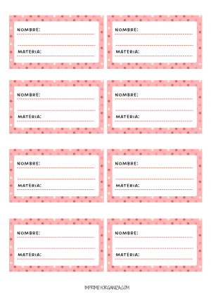 Etiquetas Rosas